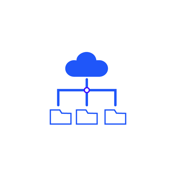 Cloud storage distribution.